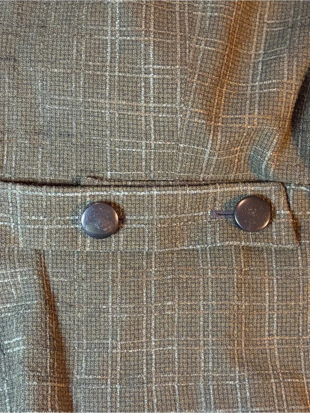 Vintage Christian Dior Women’s Jacket Green Tweed Wool Blend Blazer 80s 90s